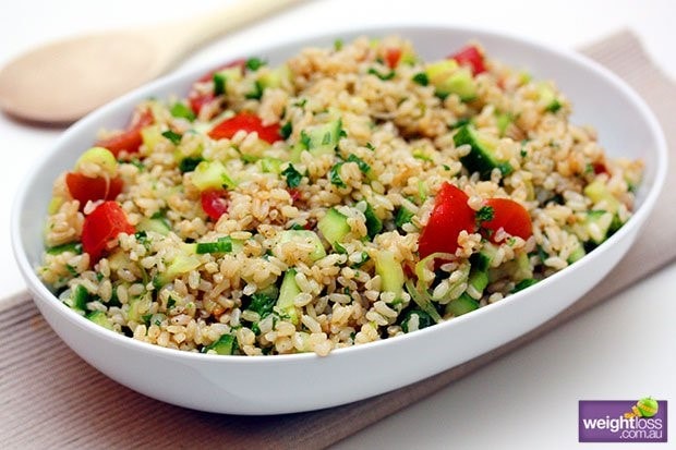 Brown rice salad