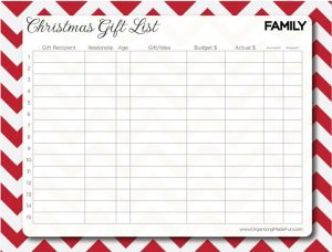 Christmas list